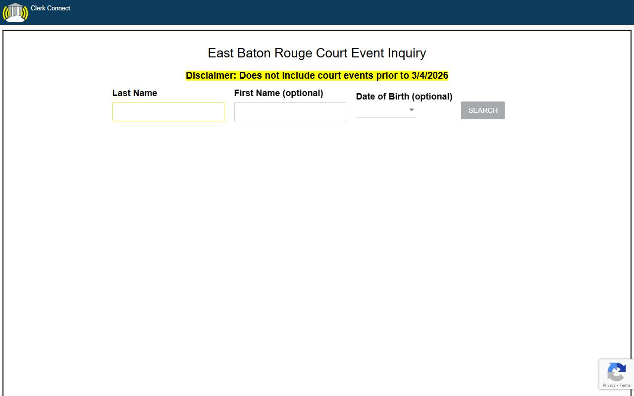 East Baton Rouge Parish 19th Judicial District Court civil records information